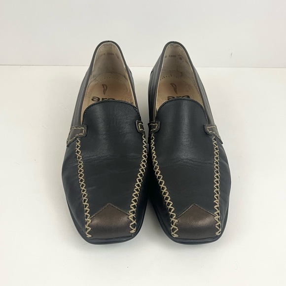 Leather Hand Stitched ARA MOCCASINS Made In Germany Driving Loafers Size 7.5 - Picture 2 of 16